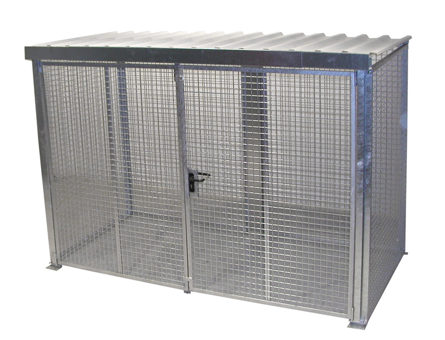 Box pour bouteilles de gaz GFC-M4/D-DF, galvanisé à chaud
