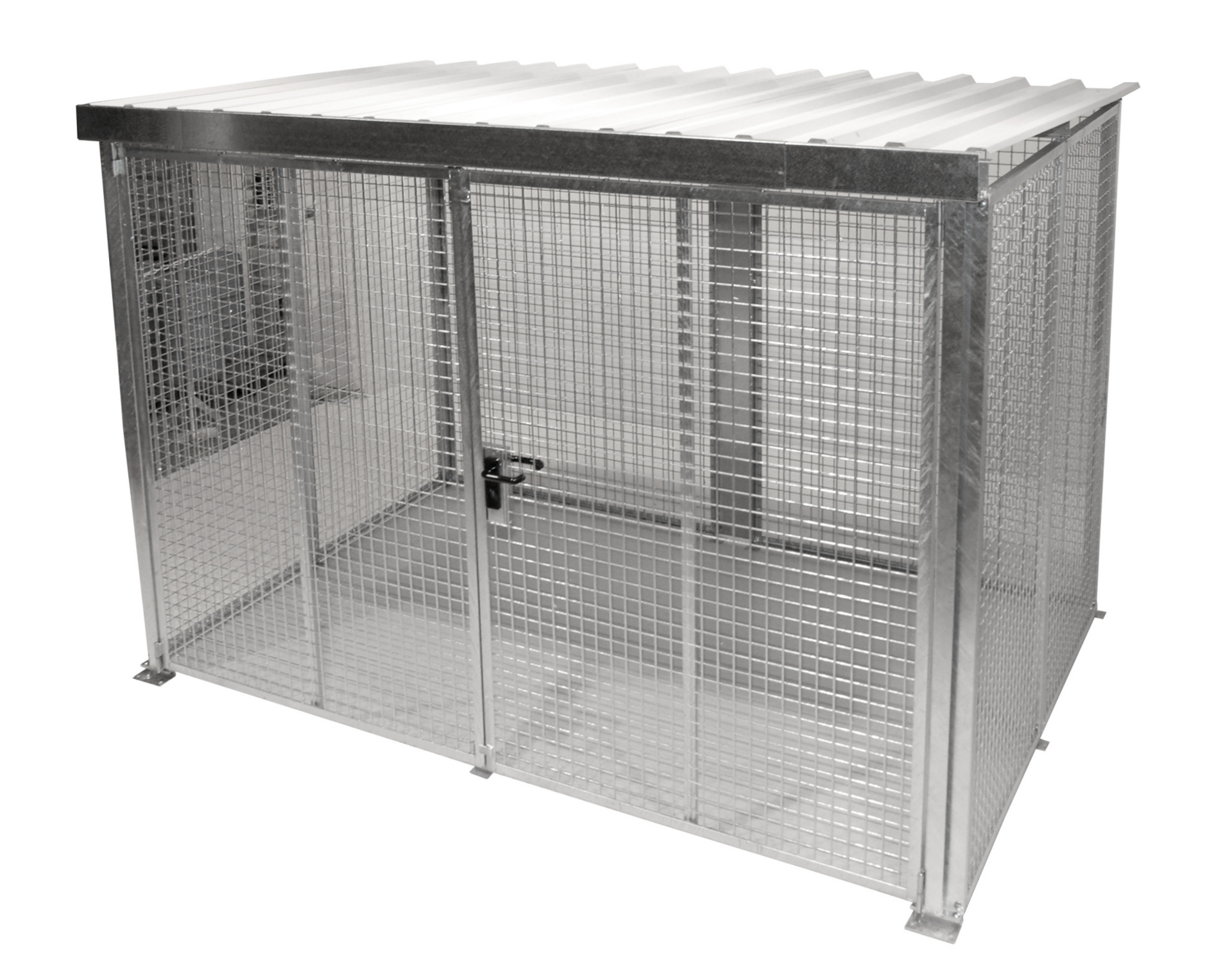 Box pour bouteilles de gaz GFC-M5/D-DF, galvanisé à chaud