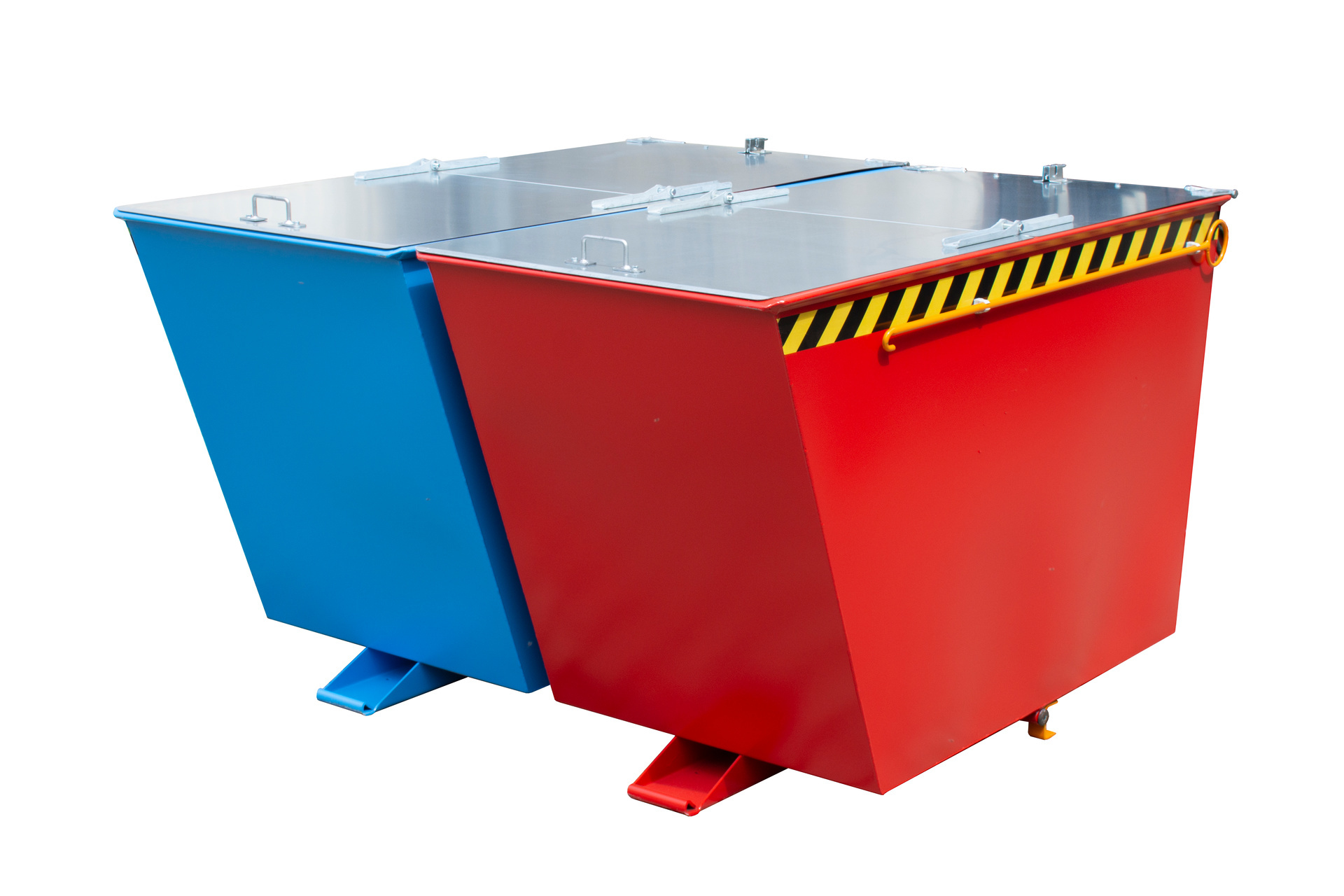 Kiepcontainer DUO, gelakt, geeloranje