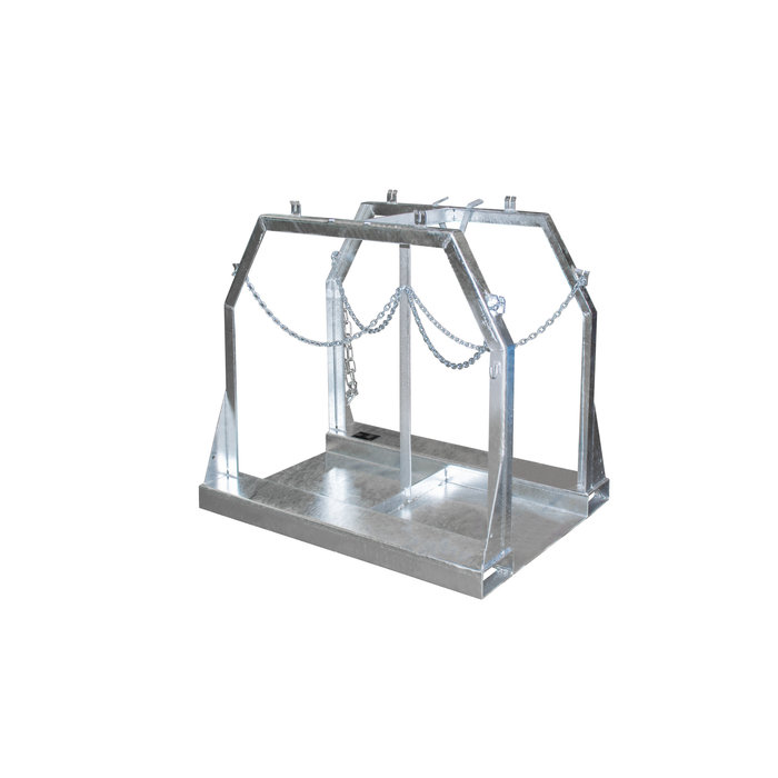 Palette pour bouteilles de gaz SFP 8, galvanisé à chaud