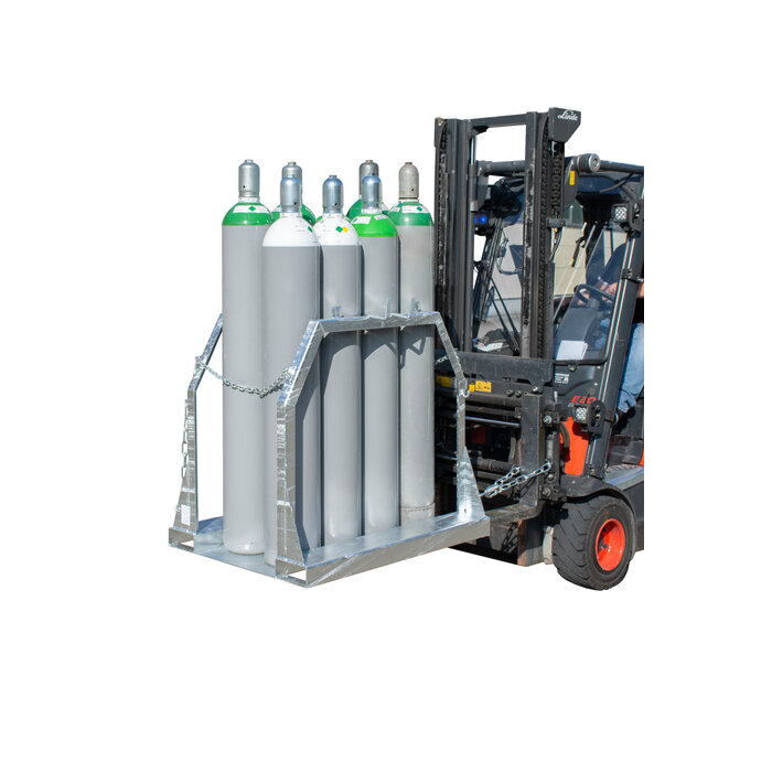 Palette pour bouteilles de gaz SFP 8, galvanisé à chaud