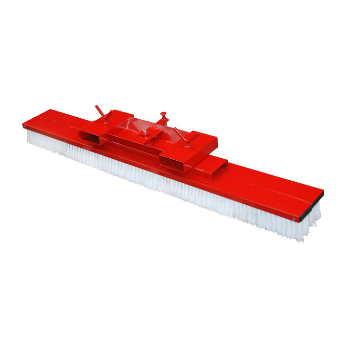 Heftruck-bezem SKB 200, gelakt, vuurrood