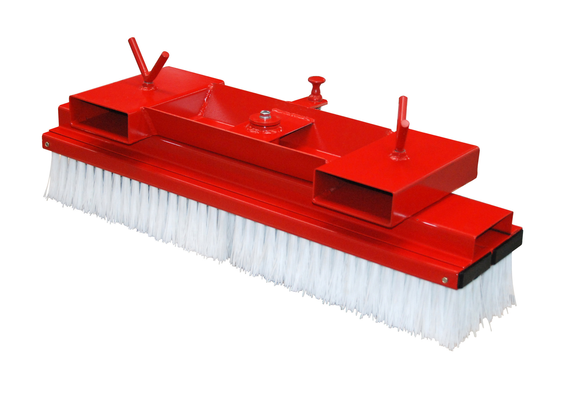 Heftruck-bezem SKB 100, gelakt, vuurrood