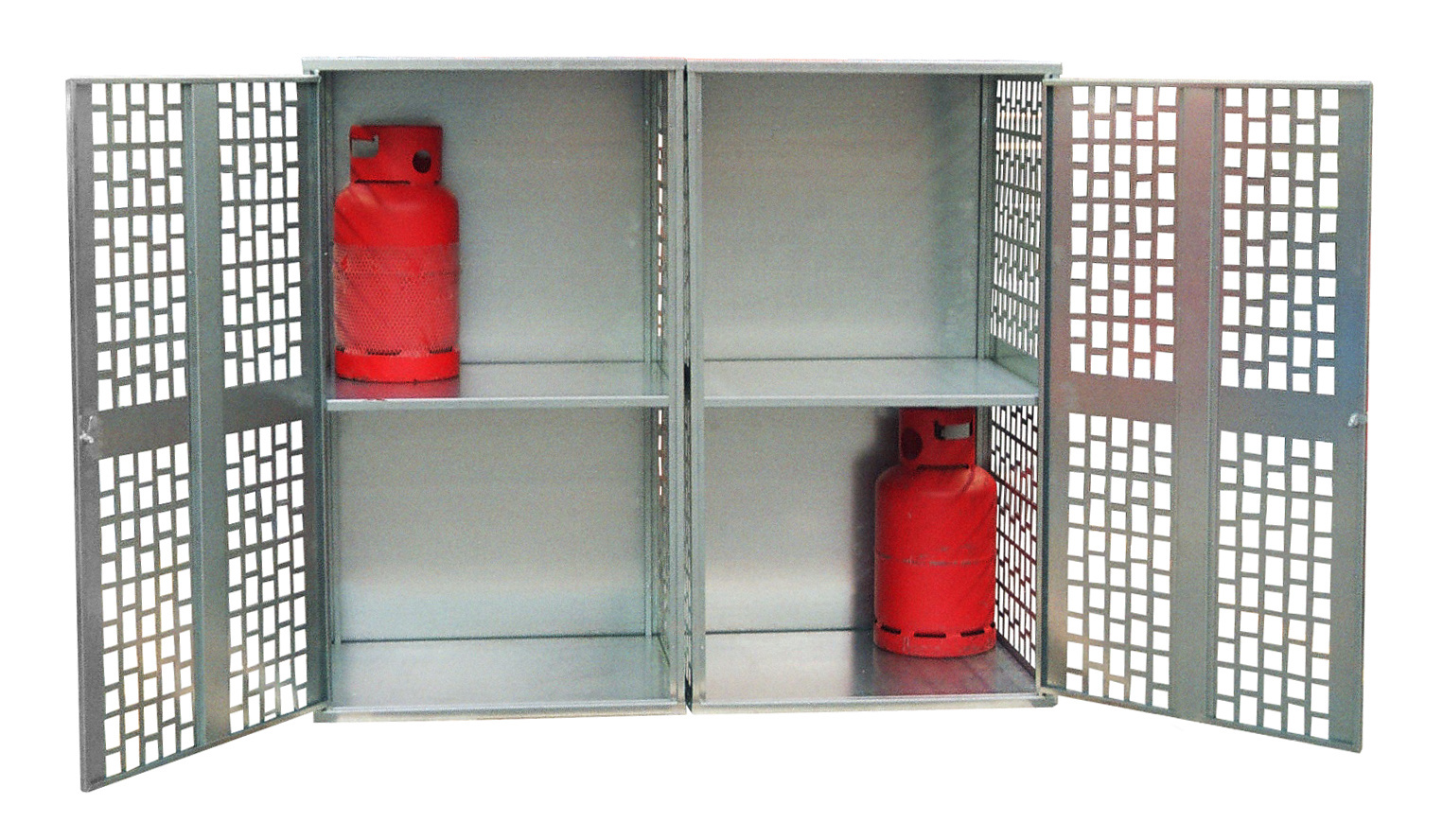Gasflessen-depot GFD-L 2, verzinkt