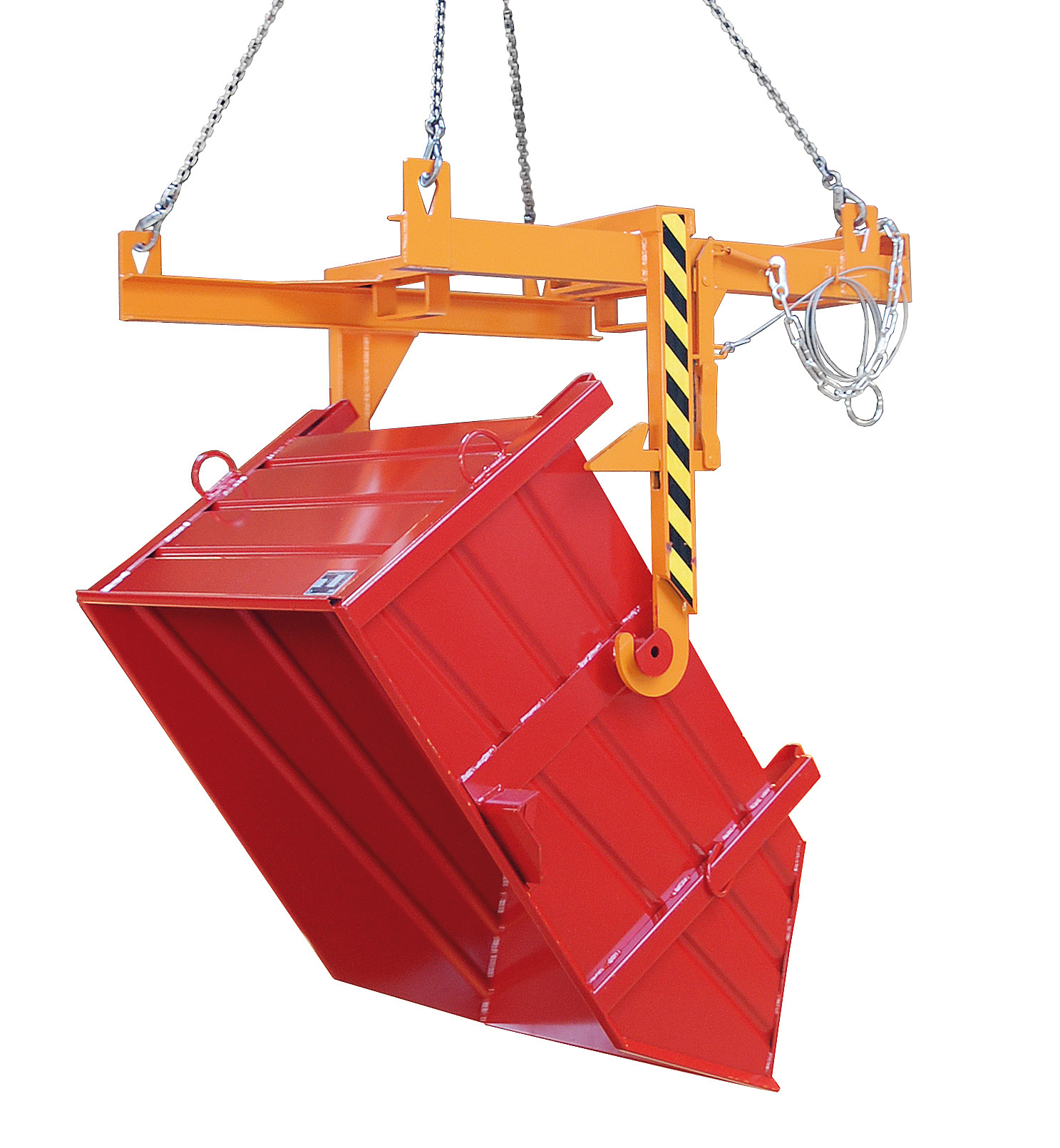 Kieptraverse voor bouwstofcontainer BBT