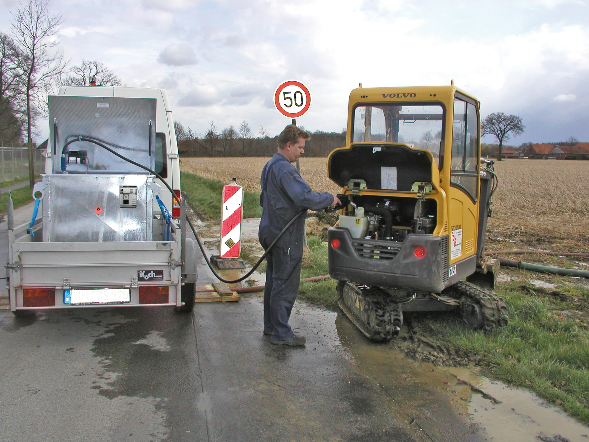 Brandstof-tank MT 450, vuurverzinkt
