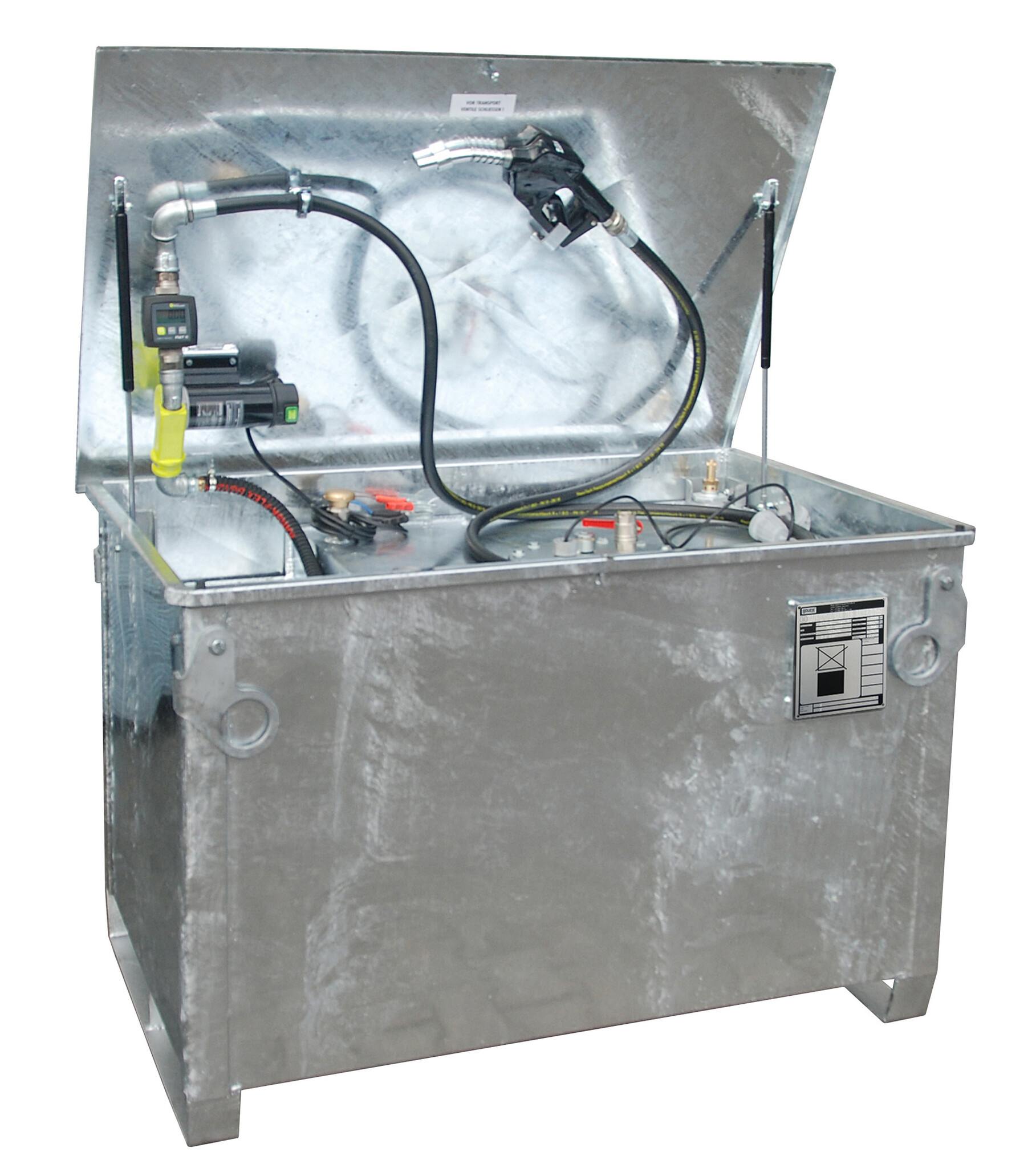 Brandstof-tank MT 600, vuurverzinkt