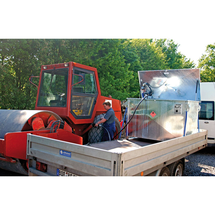 Cuve mobile pour carburant MT 1000, galvanisé à chaud