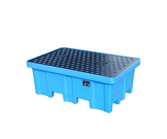 GREEN-LINE PE-opvangbak WPA-PE 2/2, van robuust polyethyleen, blauw