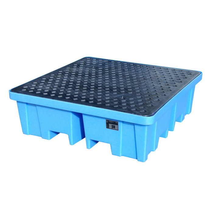 GREEN-LINE PE- Bac de rétention WPA-PE 4/2, en polyéthylène robuste, Bleu