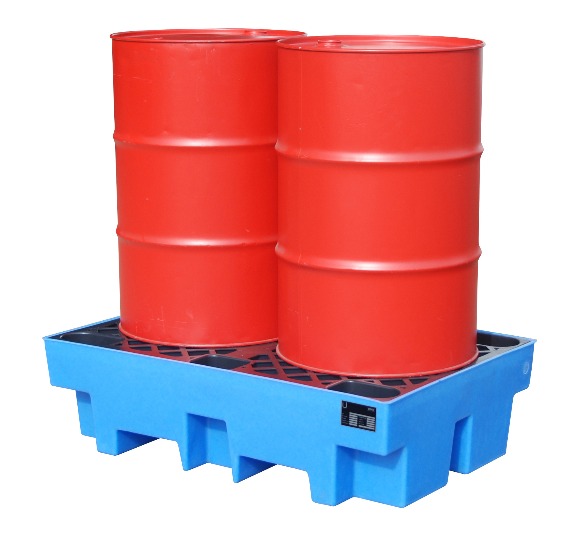 GREEN-LINE PE-opvangbak WP-PE 2/2, van robuust polyethyleen, blauw