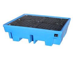 GREEN-LINE PE-opvangbak WP-PE 4/4, van robuust polyethyleen, blauw