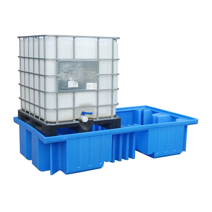 GREEN-LINE PE-opvangbak WP 2/11, van robuust polyethyleen, blauw
