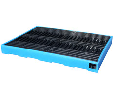 GREEN-LINE PE-Bodembeschermbak BWP-PE 300, van robuust polyethyleen, blauw