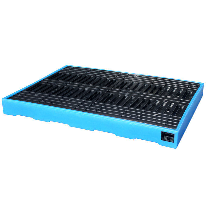 GREEN-LINE PE-Bodembeschermbak BWP-PE 300, van robuust polyethyleen, blauw