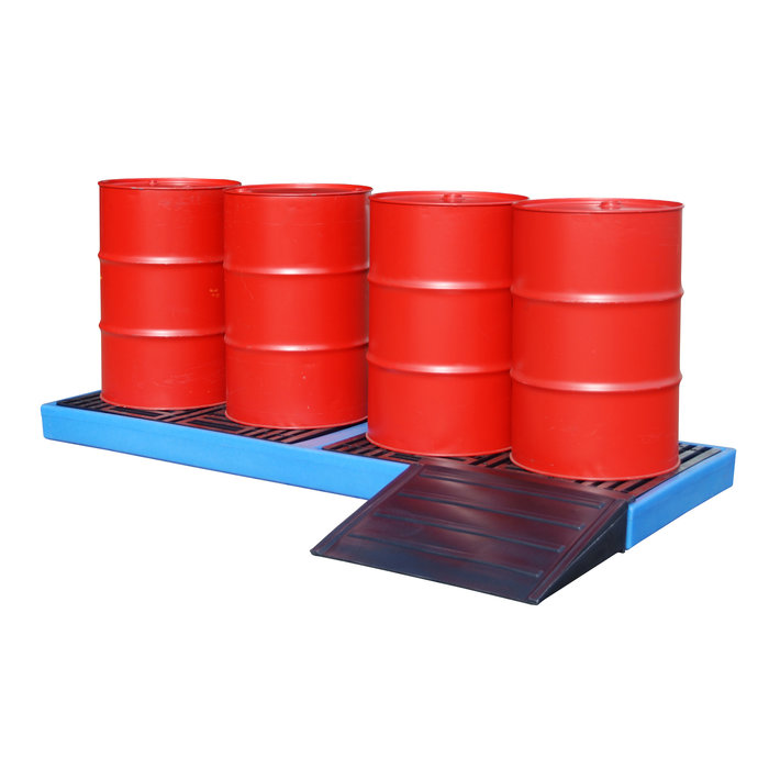 GREEN-LINE PE-Plateforme de rétention BWPS-PE 300, en polyéthylène robuste, Bleu