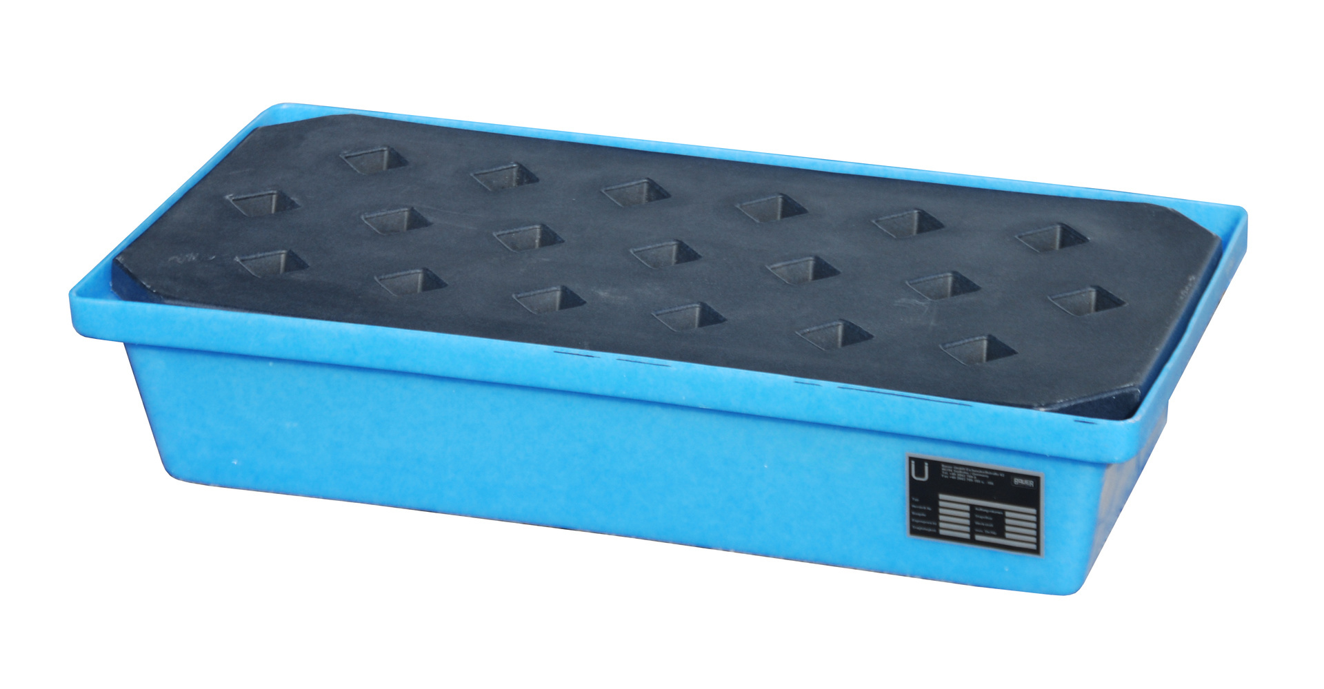 GREEN-LINE PE-Bac de rétention pour palettes KWP-P 30, en polyethilène robuste, Bleu