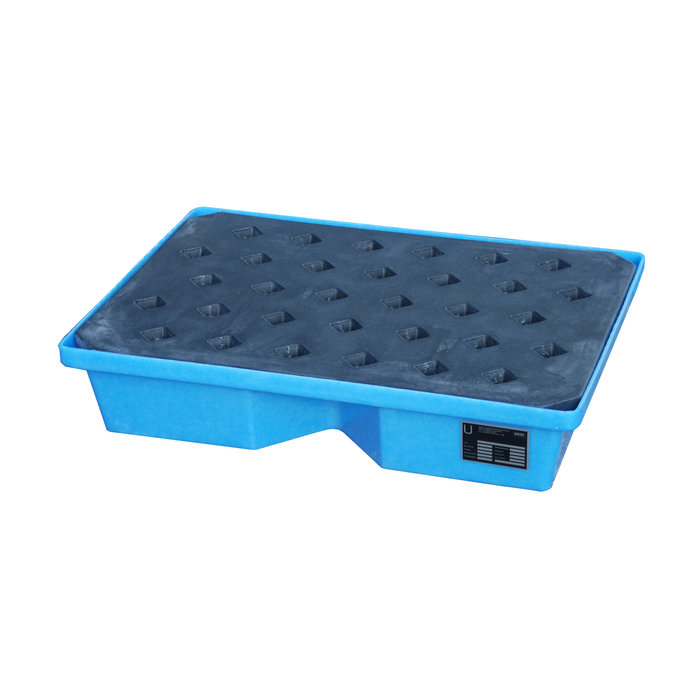 GREEN-LINE PE-Bac de rétention pour palettes KWP-P 40, en polyethilène robuste, Bleu
