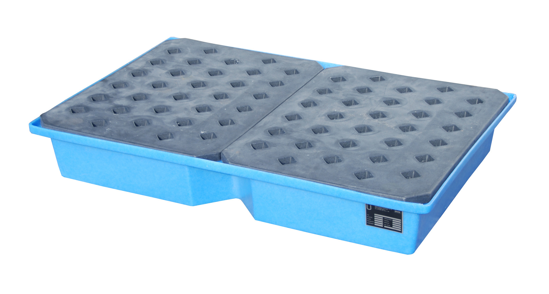 GREEN-LINE PE-Bac de rétention pour palettes KWP-P 100, en polyethilène robuste, Bleu