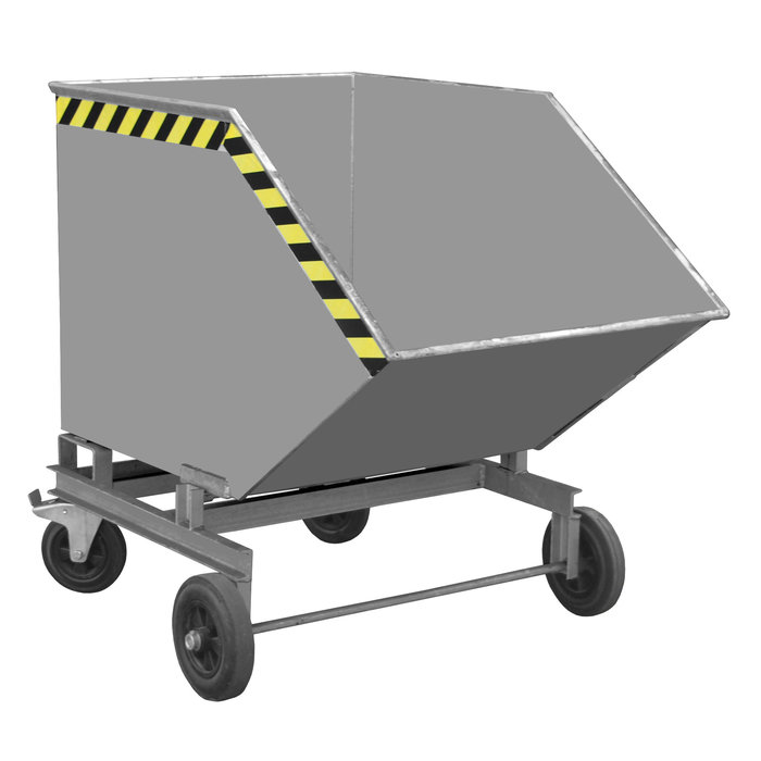 Benne basculante à copeaux SKW 600, peint, Jaune orangé