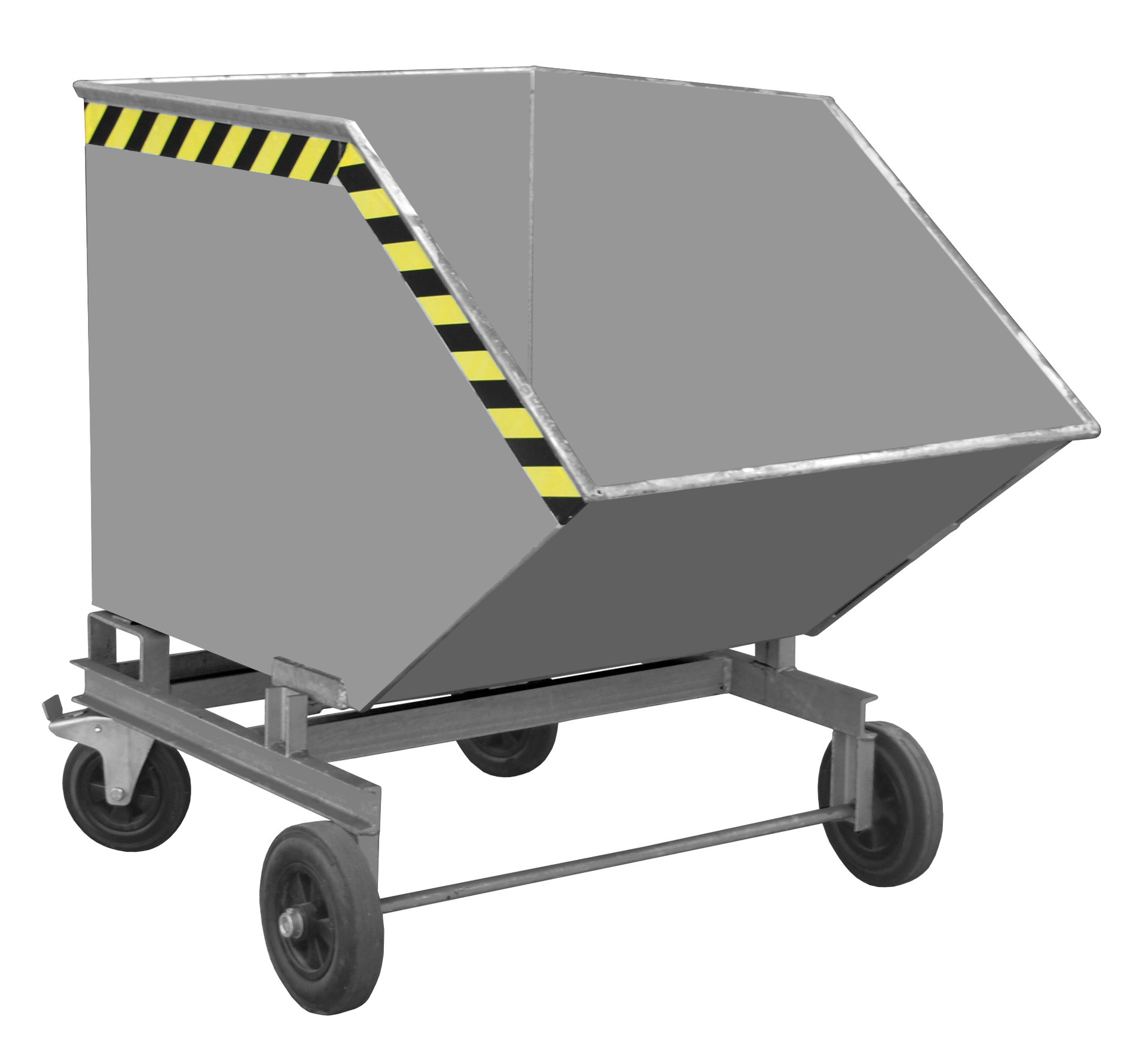 Spaander-containerwagen SKW 600, gelakt, geeloranje