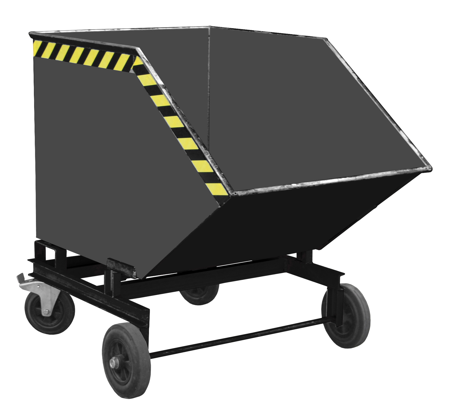 Spaander-containerwagen SKW 600, gelakt, geeloranje