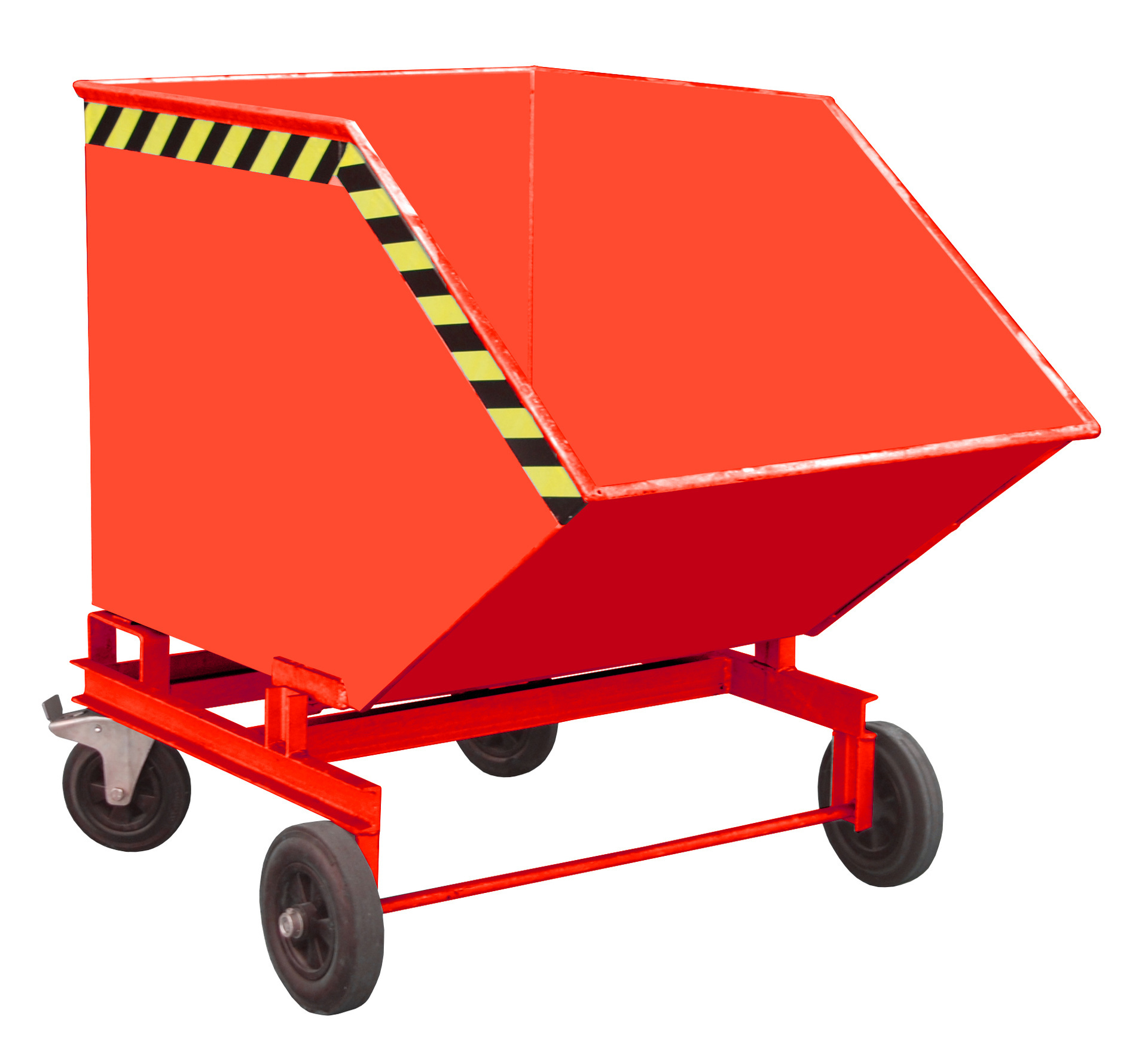 Spaander-containerwagen SKW 600, gelakt, geeloranje