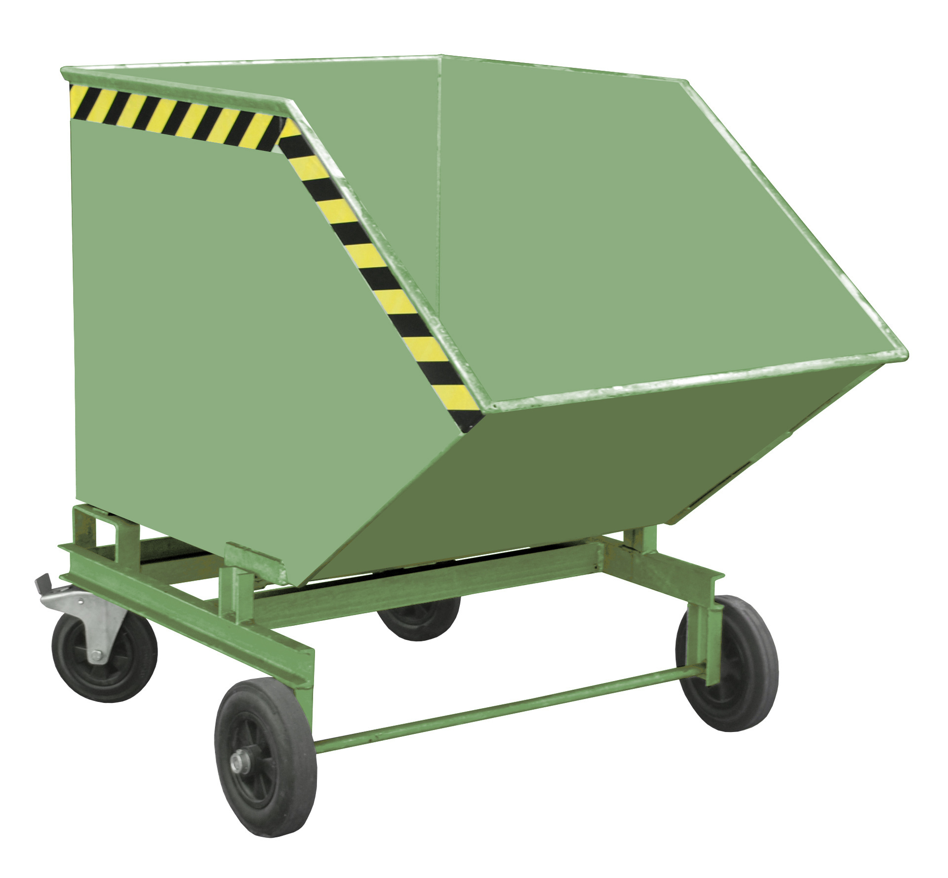 Spaander-containerwagen SKW 600, gelakt, geeloranje