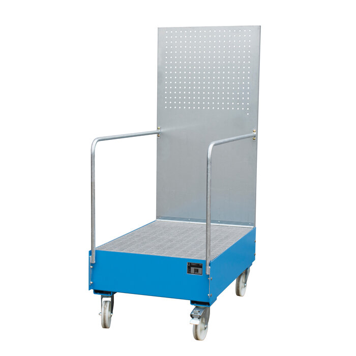 Bac de rétention mobile avec panneau perforé LPW 200-3