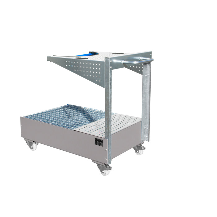 Bac de rétention mobile avec panneau perforé LPW 200-4