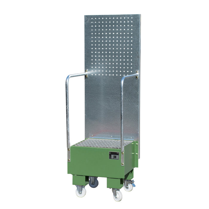 Bac de rétention mobile avec panneau perforé LPW 60-1