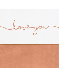 Jollein Jollein - Laken 75x100cm - Love you caramel