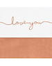 Jollein Jollein - Laken 75x100cm - Love you caramel