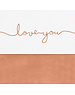Jollein Jollein - Laken 120x150cm - Love you caramel