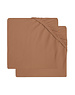 Jollein Jollein - Hoeslaken jersey 60x120cm - Caramel (2pack)