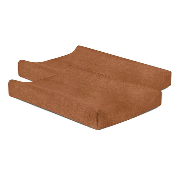 Jollein Jollein - Waskussenhoes badstof 50x70cm - Caramel (2pack)