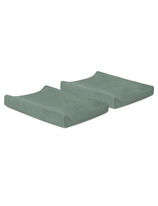 Jollein Jollein - Waskussenhoes badstof 50x70cm - Ash green (2pack)