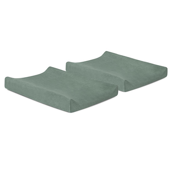 Jollein Jollein - Waskussenhoes badstof 50x70cm - Ash green (2pack)