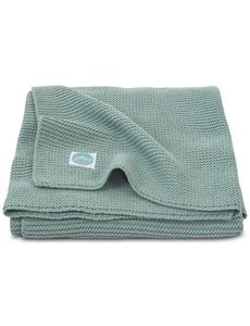 Jollein Jollein - Deken Wieg 75x100cm - Basic knit forest green