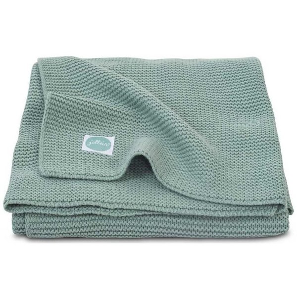 Jollein Jollein - Deken Ledikant 100x150cm - Basic knit forest green