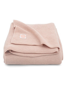 Jollein Jollein - Deken Ledikant 100x150cm - Basic knit pale pink