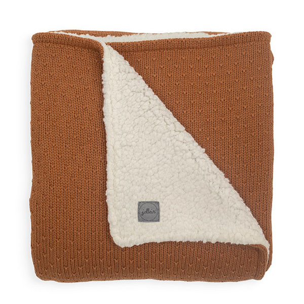 Jollein Jollein - Deken teddy Wieg 75x100cm - Bliss knit caramel