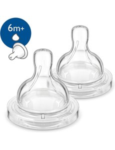 lawaai mooi Jachtluipaard Philips Avent - Fles speen voor dikke voeding 6m+ Anti - colic - 2 stuks -  Pasgeboren.nl