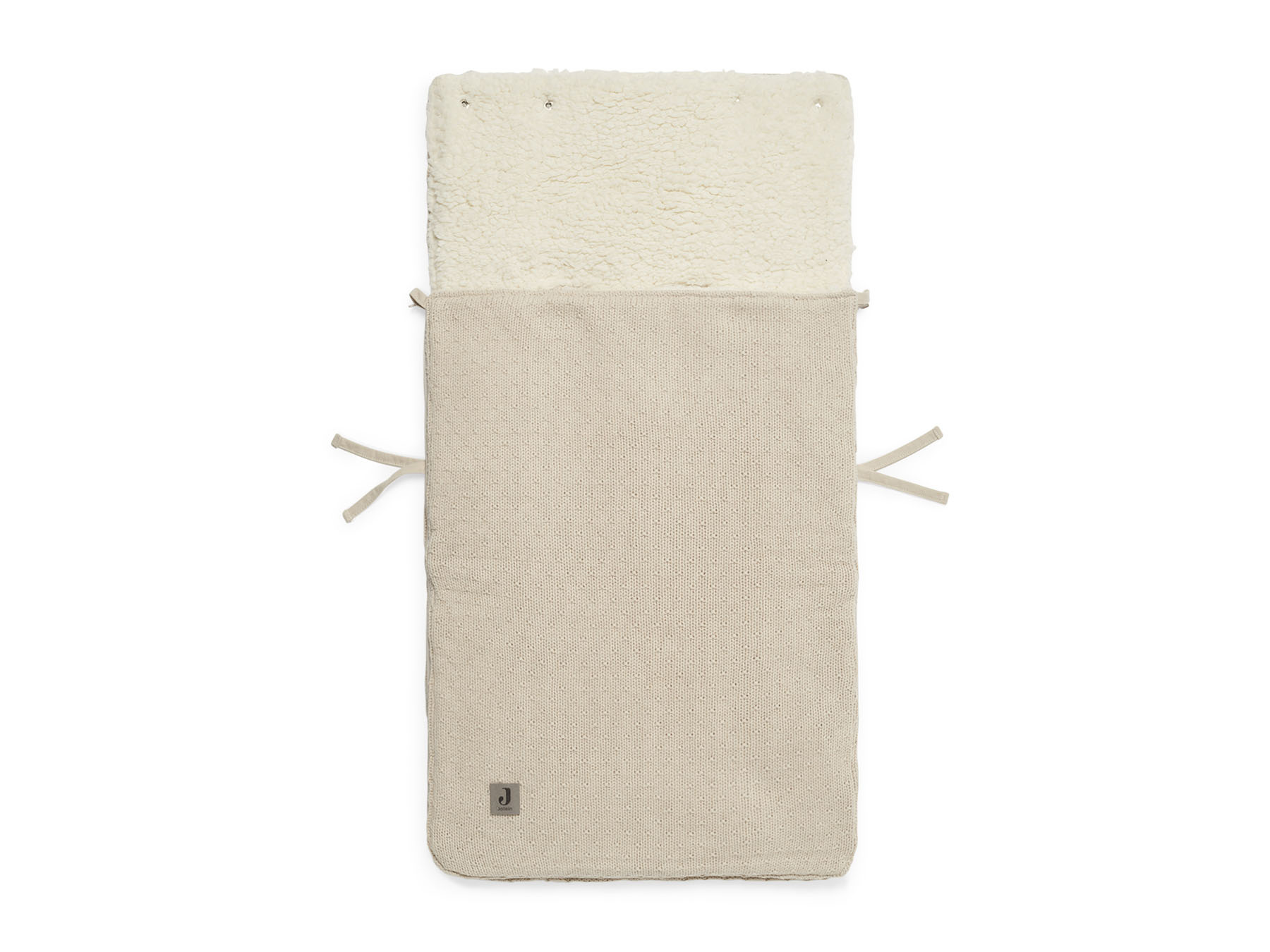 Jollein - Voetenzak Voor Autostoel \u0026 Kinderwagen - Bliss Knit Nougat -  Pasgeboren.nl