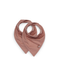 Jollein Jollein - Slabbetje Bandana Basic Stripe - Rosewood - 2 Stuks