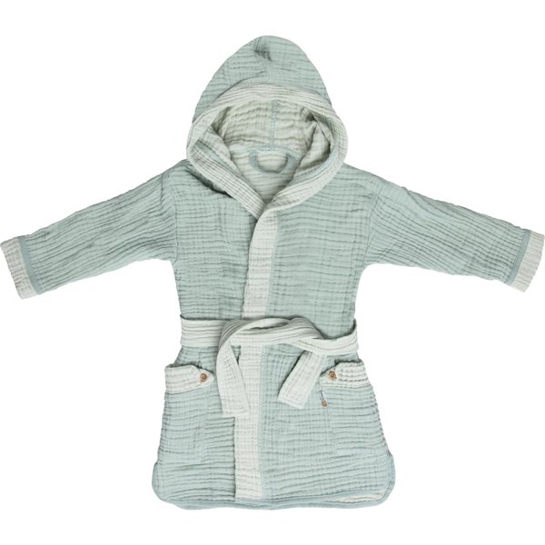 Bébé-jou Bébé-jou - Baby Badjas Pure Cotton 1-2jr - Green