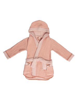 Bébé-jou Bébé-jou - Baby Badjas Pure Cotton 1-2jr - Pink