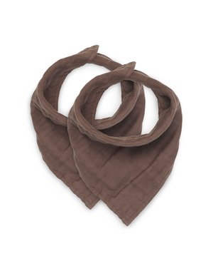 Jollein Jollein - Slabbetje Bandana - Wrinkled - Chestnut - 2 Stuks