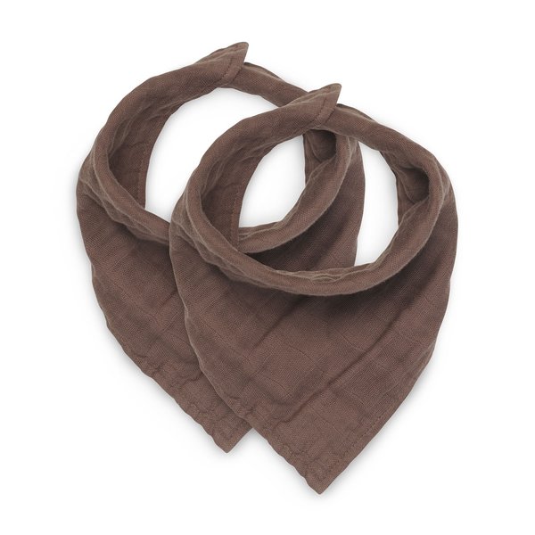 Jollein Jollein - Slabbetje Bandana - Wrinkled - Chestnut - 2 Stuks