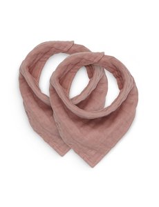 Jollein Jollein - Slabbetje Bandana - Wrinkled - Rosewood - 2 Stuks